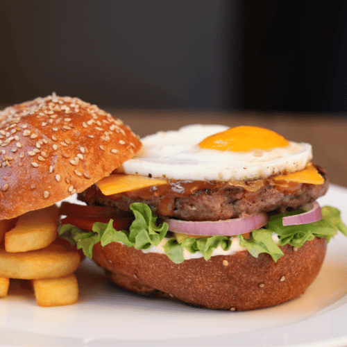 Gourmet Gruyere and Egg Burgers