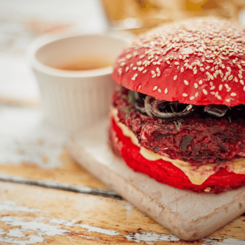 Super Romantic Red Beet Burgers