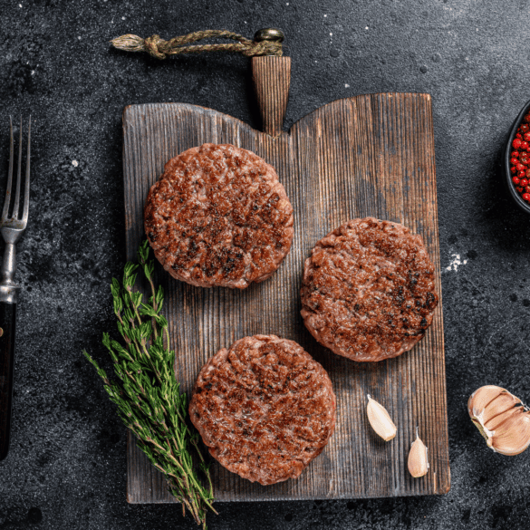 Gourmet Rosemary and Onion Beef Burgers