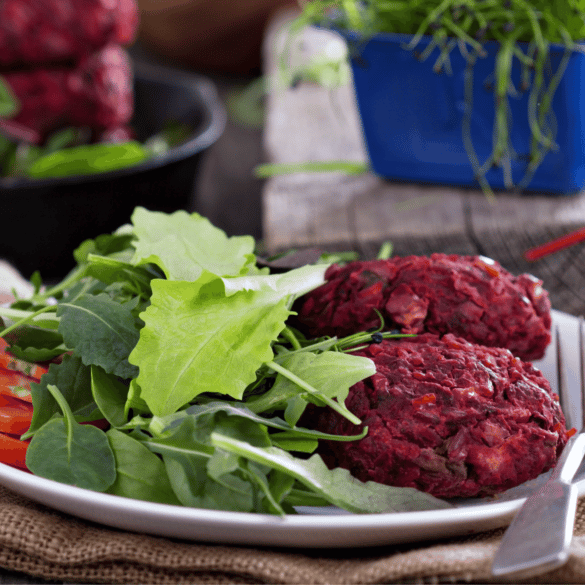 Healthy Red Beans Beetroot Burgers Recipe