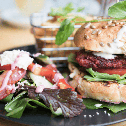 Easy and Healthy Beetroot and Chickpea Burgers