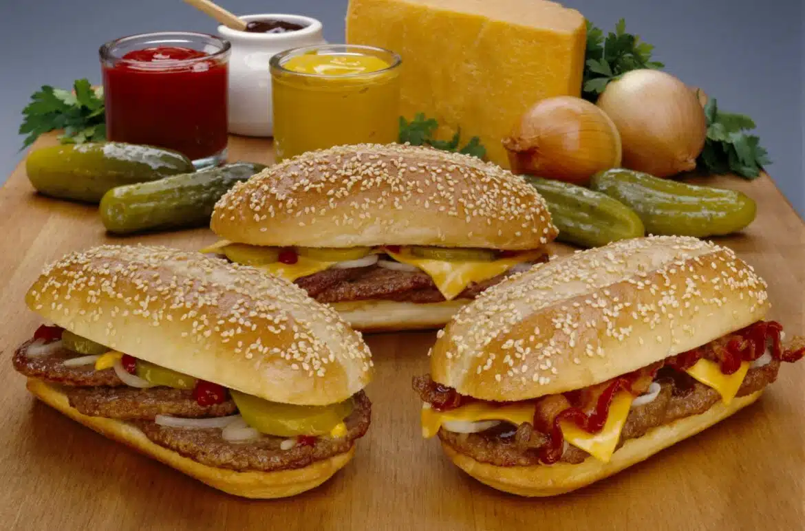 Three Mind-Blowing Hoagie Burger With Cheese