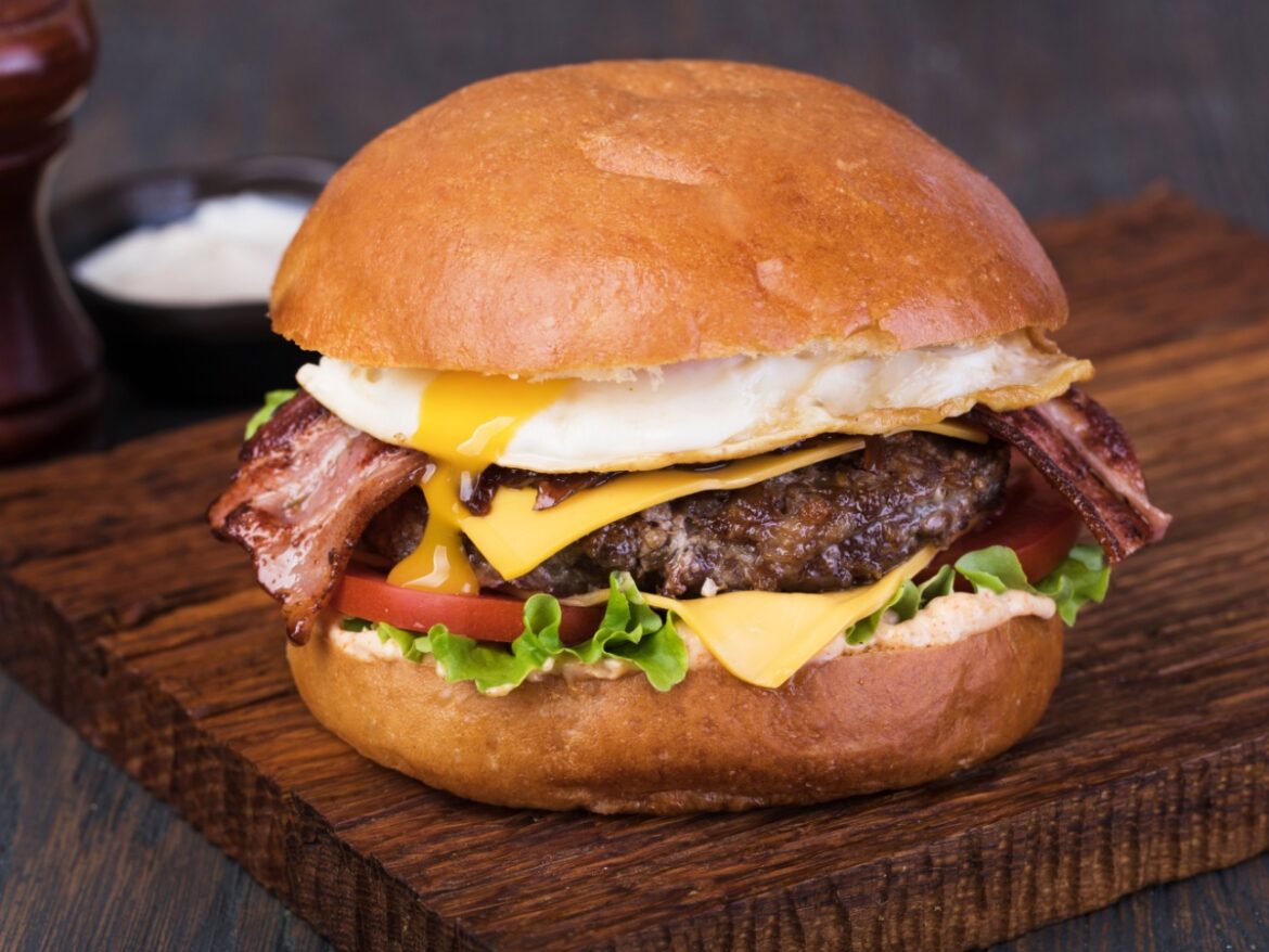 breakfast burger with fried egg recipe